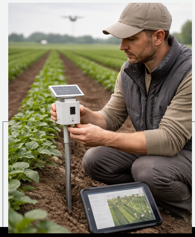 IoT мониторинг сельскохозяйственных полей и контроля в Барнауле