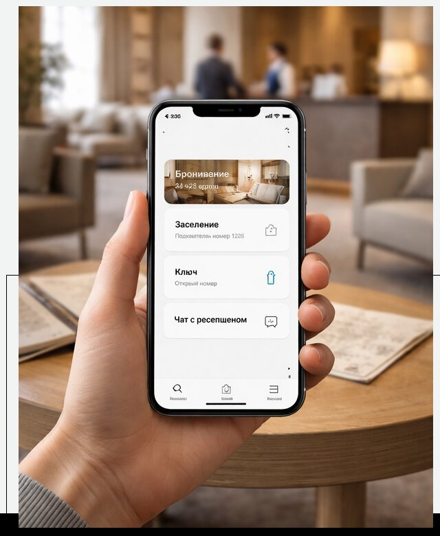 Мобильное приложение для гостей отеля в Барнауле, управление сервисом